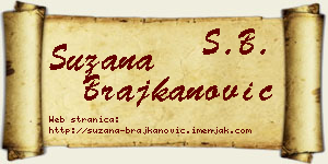 Suzana Brajkanović vizit kartica